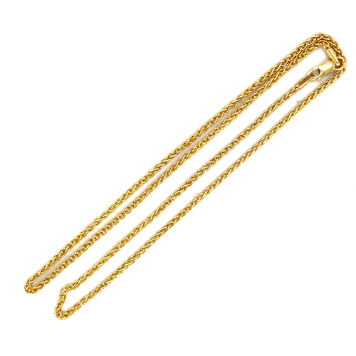 Fjory ketting goud Spiga met zilveren kern 45cm - 601374