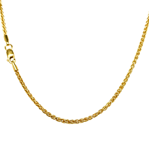 Fjory ketting goud Spiga met zilveren kern 45cm - 601374