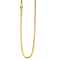 Fjory ketting Venetiaans rond 45cm goud met zilveren kern. - 601378