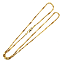 Fjory ketting Venetiaans rond 45cm goud met zilveren kern. - 601378