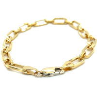 CFE goud met zilver Fjory Closed forever armband met tussenogen 18cm - 601379