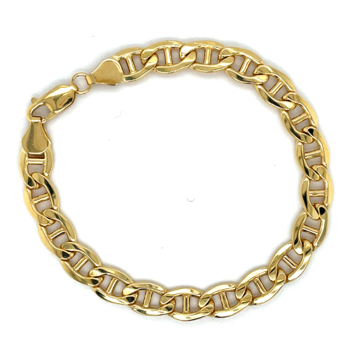 gouden Valkenoog schakel met zilveren kern Fjory 8mm 19cm - 601381