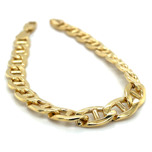 gouden Valkenoog schakel met zilveren kern Fjory 8mm 19cm - 601381