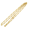 gouden Fjory keting 3,1mm met zilveren kern met Figaro schakel 50cm - 601389