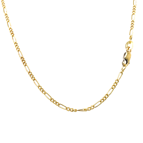 Fjory gouden ketting 2,0mm Figaro schakel 50cm. - 601391