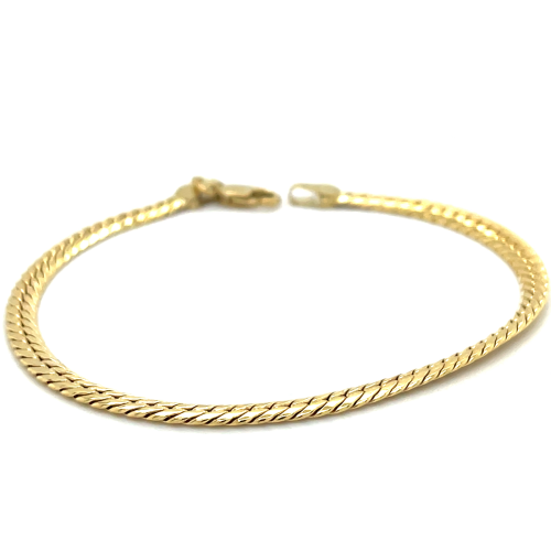 Armband gourmet plat van Fjory 18cm lang - 601392