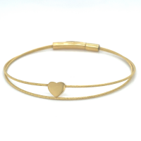 Thinking of You hartje armband goudkleur A701GG 18cm - 601395
