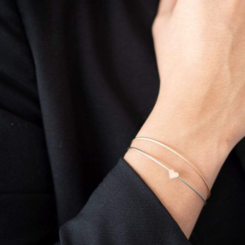 Thinking of You hartje armband goudkleur A701GG 18cm - 601395