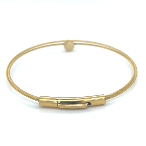 Moederdag armband goudkleur met cirkel A705GG 18cm - 601398