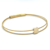 Moederdag armband goudkleur met vierkant A704GG 18cm - 601399