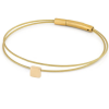 Moederdag armband goudkleur met vierkant A704GG 18cm - 601399
