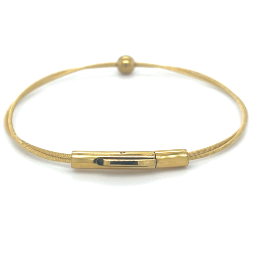 Moederdag armband goudkleur met bolletje A706GG 18cm - 601400