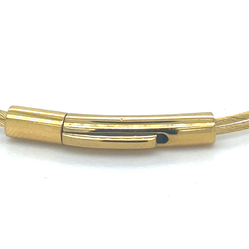 Moederdag armband goudkleur met bolletje A707GG 18cm - 601401