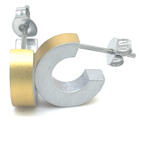 Geel /goud kleurige Hypoallergeen oorbellen van clic by suzanne - 601409