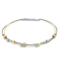armband goudkleur met bolletje A269BI 18cm - 601411