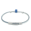 armband kiki blauw met kubus A230B 18cm - 601413