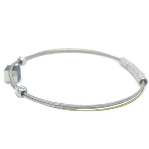 armband kiki groen met kubus A230GR 18cm - 601414