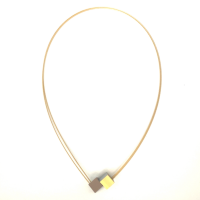 collier koosje goud geel/brons met kubus C17BR/G 46cm - 601415