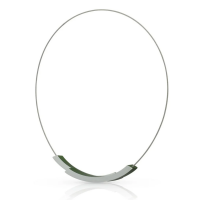 Clic by suzanne collier Belle met twee bogen met groen, die op twee manieren te sluiten zijn met magneet C74GR - 601416