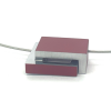 ketting Filou  met rood ornament aluminum 45cm C287R - 601421