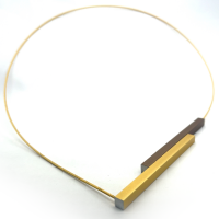 ketting Sim met brons en geel goud ornament aluminum 45cm C149BR-G - 601422