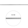 zilveren gourmette ketting 50cm 2,1 mm - 601425