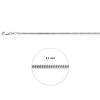 zilveren gourmette ketting 60cm 2,1 mm - 601426