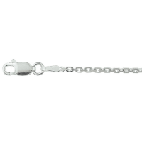 anker ketting 60cm gediamanteerd zilver 1,6 mm - 601428