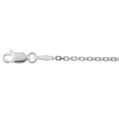 anker ketting 60cm gediamanteerd zilver 1,6 mm - 601428