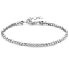 tennisarmband met zirkonia steentjes 2,5 mm 16 + 3 cm zilver - 601430 tennisarmband met zirkonia steentjes 2,5 mm 16 + 3 cm zilver - 601430