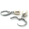 oorhangers parel en zirkonia brisur haak 29 mm - 601433