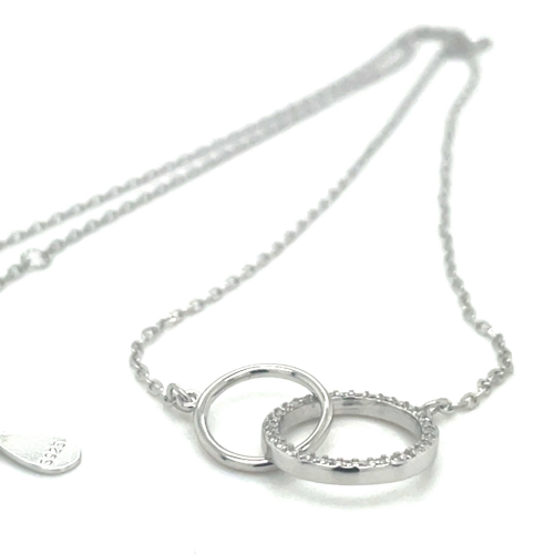 cirkel hangers met collier en zirkonia steentjes 41 - 43 - 45 cm - 601434 cirkel hangers met collier en zirkonia steentjes 41 - 43 - 45 cm - 601434