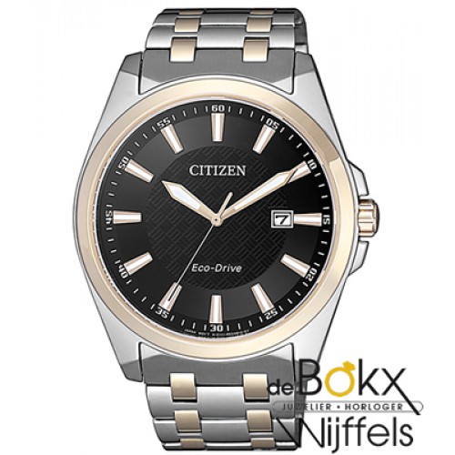 Citizen heren horloge BM7109-89E eco-drive Edelstalen, goud verguld - 56486 Citizen heren horloge BM7109-89E eco-drive Edelstalen, goud verguld - 56486