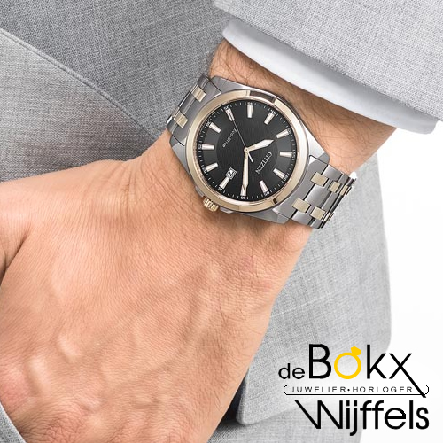 Citizen heren horloge BM7109-89E eco-drive Edelstalen, goud verguld - 56486 Citizen heren horloge BM7109-89E eco-drive Edelstalen, goud verguld - 56486