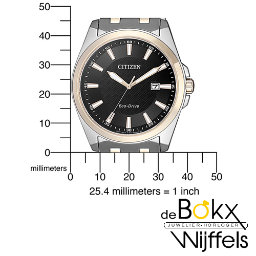 Citizen heren horloge BM7109-89E eco-drive Edelstalen, goud verguld - 56486 Citizen heren horloge BM7109-89E eco-drive Edelstalen, goud verguld - 56486