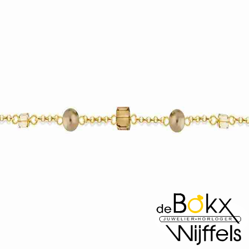 Armband goudkleurig mix-up spark 15 + 5cm - 58230 Armband goudkleurig mix-up spark 15 + 5cm - 58230