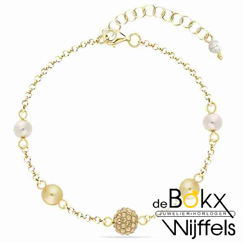 Armband goudkleurig mix-up spark 15 + 5cm - 58231 Armband goudkleurig mix-up spark 15 + 5cm - 58231