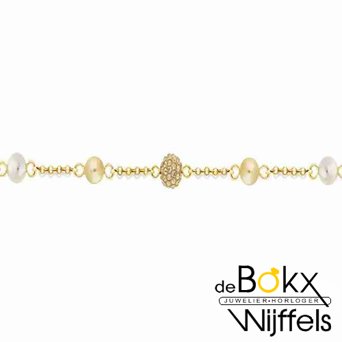 Armband goudkleurig mix-up spark 15 + 5cm - 58231 Armband goudkleurig mix-up spark 15 + 5cm - 58231