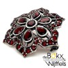 broche zilver met rode granaat - 57890 broche zilver met rode granaat - 57890