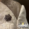 broche zilver met rode granaat - 57890 broche zilver met rode granaat - 57890