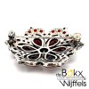 broche zilver met rode granaat - 57890 broche zilver met rode granaat - 57890