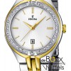 Festina dames bicolor horloge met steentjes F16868-1 - 55837 Festina dames bicolor horloge met steentjes F16868-1 - 55837