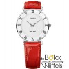 Jowisa horloge met rode leren band van de Roma collectie J2.201.L - 55481 Jowisa horloge met rode leren band van de Roma collectie J2.201.L - 55481