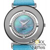 Jowisa dameshorloge met stalen kast en blauwe lederen band van de Magic Strass collectie J6.201.L - 55505 Jowisa dameshorloge met stalen kast en blauwe lederen band van de Magic Strass collectie J6.201.L - 55505