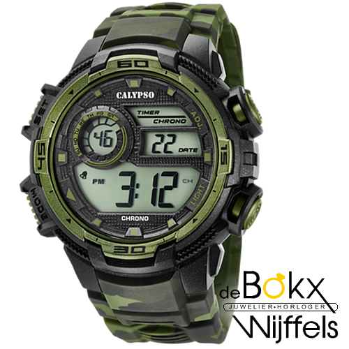Digitaal calypso leger horloge K5723/2 - 58279 Digitaal calypso leger horloge K5723/2 - 58279