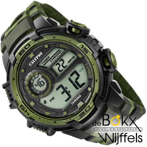 Digitaal calypso leger horloge K5723/2 - 58279