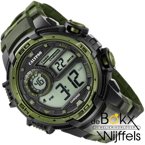 Digitaal calypso leger horloge K5723/2 - 58279 Digitaal calypso leger horloge K5723/2 - 58279