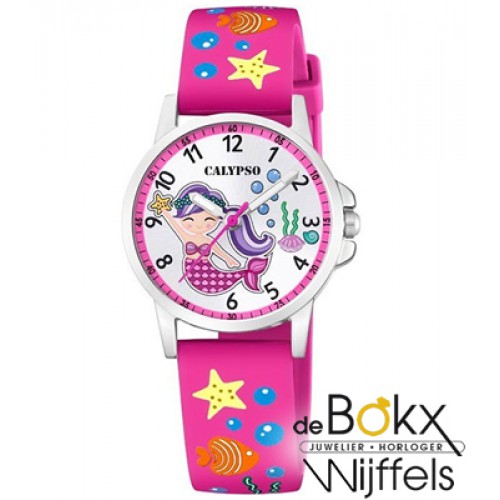 Roze kinderhorloge zeemeermin calypso - 56938 Roze kinderhorloge zeemeermin calypso - 56938