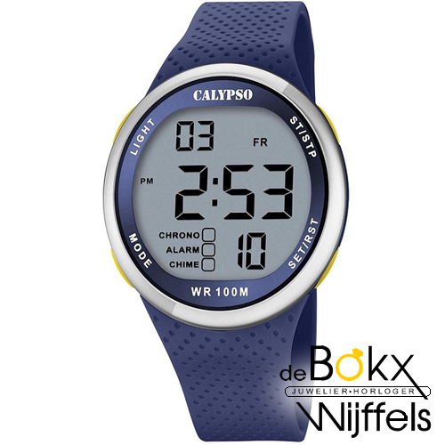 Digitaal calypso horloge blauw K5785/3 - 58281