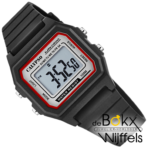 digitaal calypso horloge zwart K5805/4 - 58290
